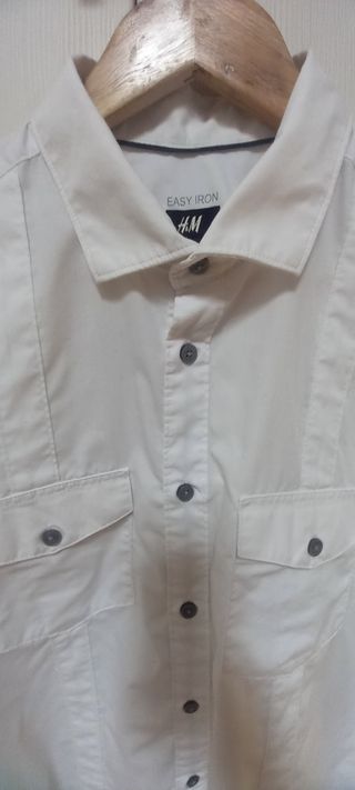 Camicia bianca uomo Manica Corta 