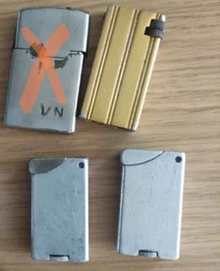 Lote 3 mecheros antiguos