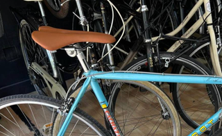 Sillín bici marrón vintage