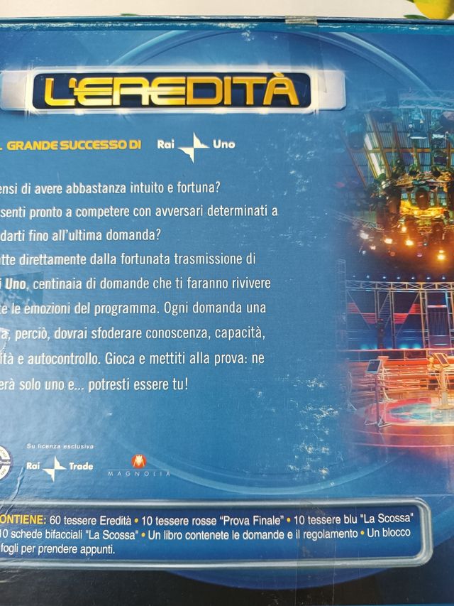 L'Eredità Gioco in scatola Rai
