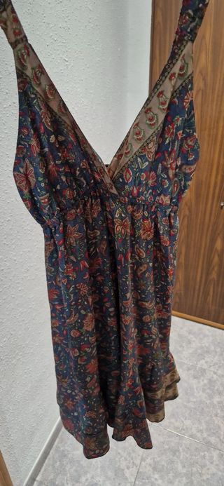 Vestido floral verano azul