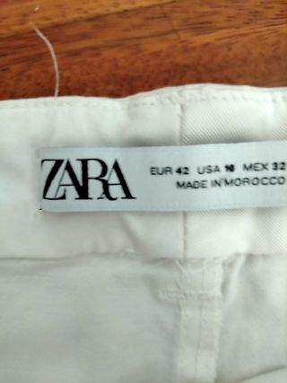 Pantalones Zara blancos