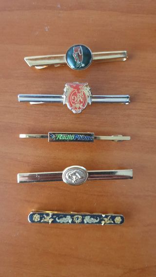 5 Pasadores Corbata Dorados/Plateados