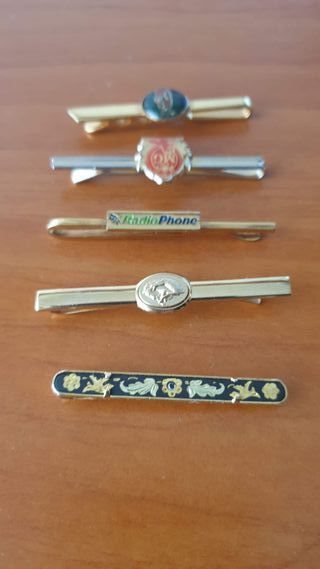 5 Pasadores Corbata Dorados/Plateados