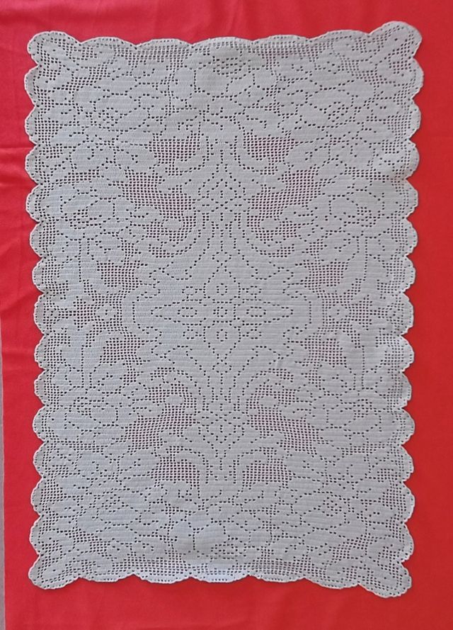 Centro uncinetto bianco cotone