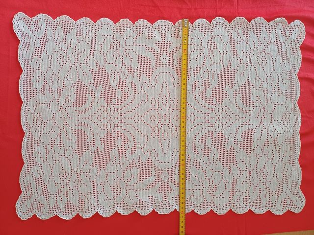 Centro uncinetto bianco cotone