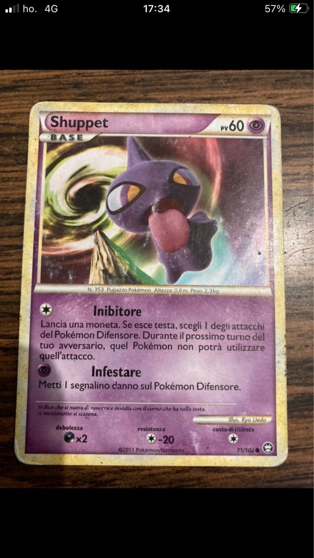Carta . Pokémon . Shuppet . 075:103