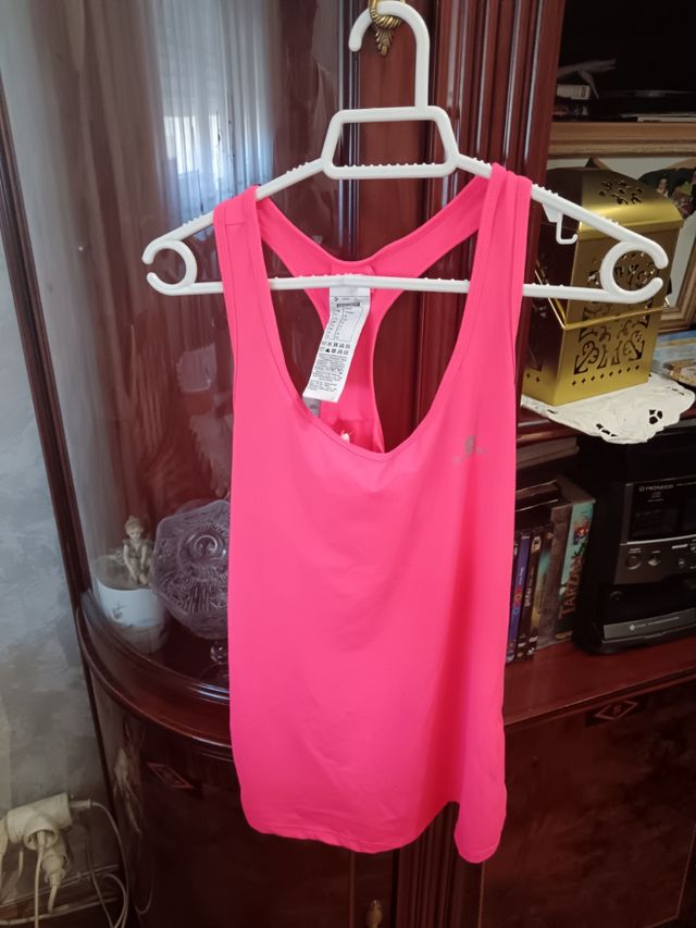 Camiseta tirantes rosa