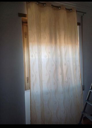 Tende Beige in Tessuto - L 135cm