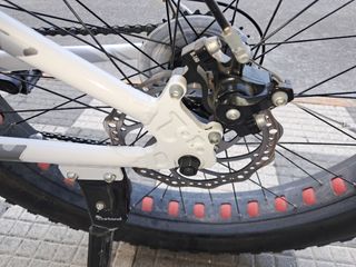 Fat Bike blanca - Bicicleta montaña