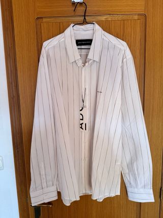 Camisa Adolfo Domínguez rayas marrones