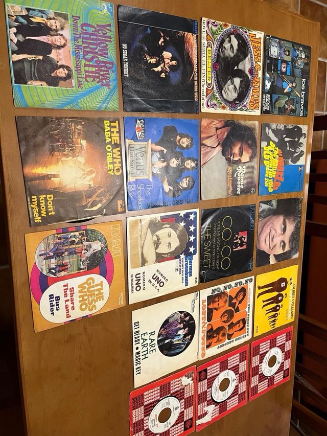 Equipo música AIWA vintage con 31 y 18 discos