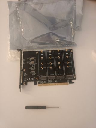 Adaptador 4x M.2 NVMe PCIe