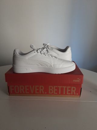 Zapatillas nuevas Puma Court Classic Clean Blancas