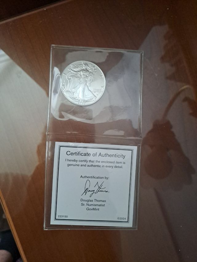 Moneda 1 Dolar Plata 1oz 2025