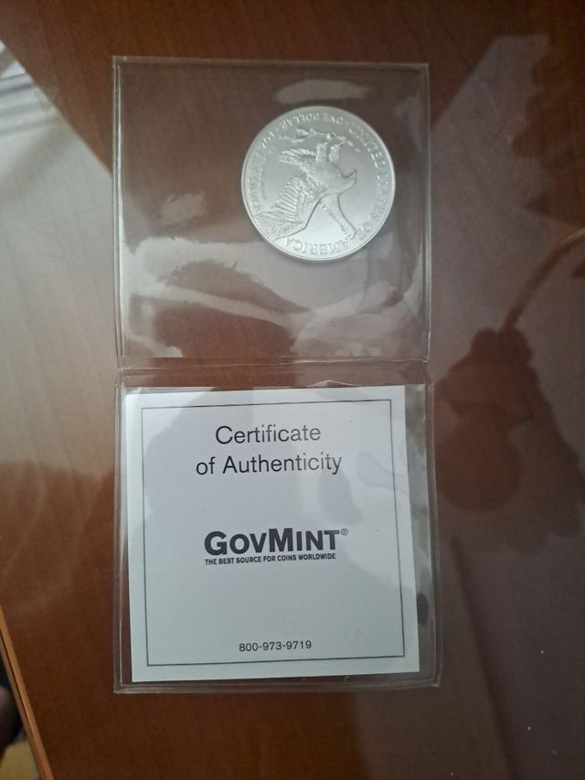 Moneda 1 Dolar Plata 1oz 2025