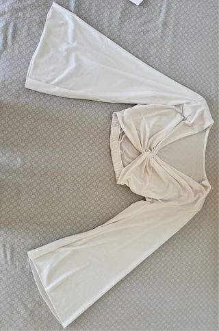 Blusa blanca manga acampanada talla XS