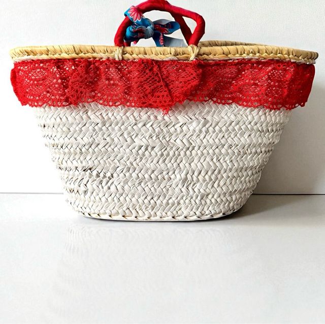 Borsa da spiaggia per bambina: cestino in vimini