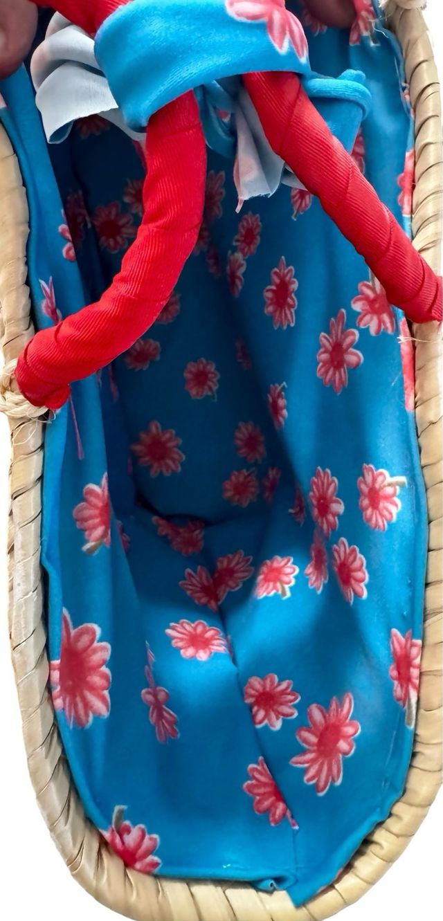 Borsa da spiaggia per bambina: cestino in vimini