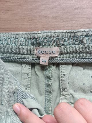 Shorts Gocco niño - Verde - Talla 7-8