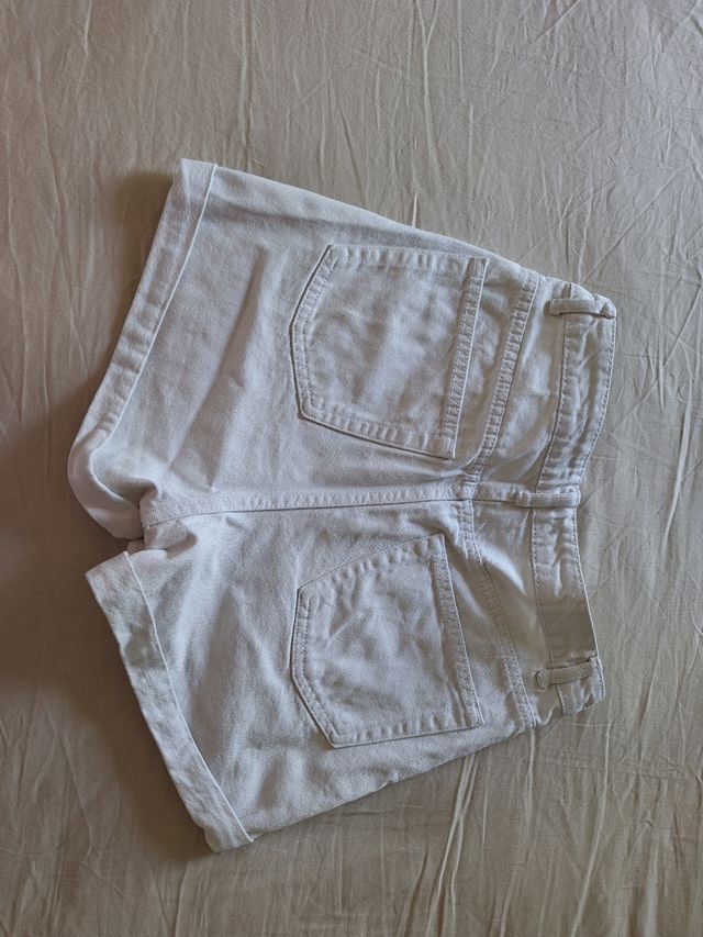 Shorts vaqueros blancos