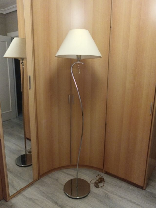 Lámpara arco plata - beige