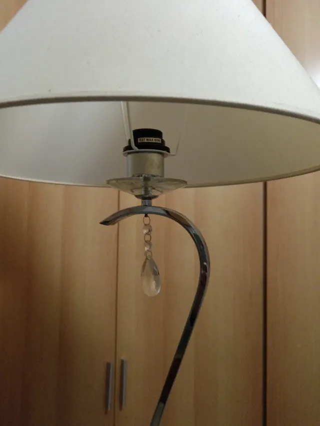 Lámpara arco plata - beige