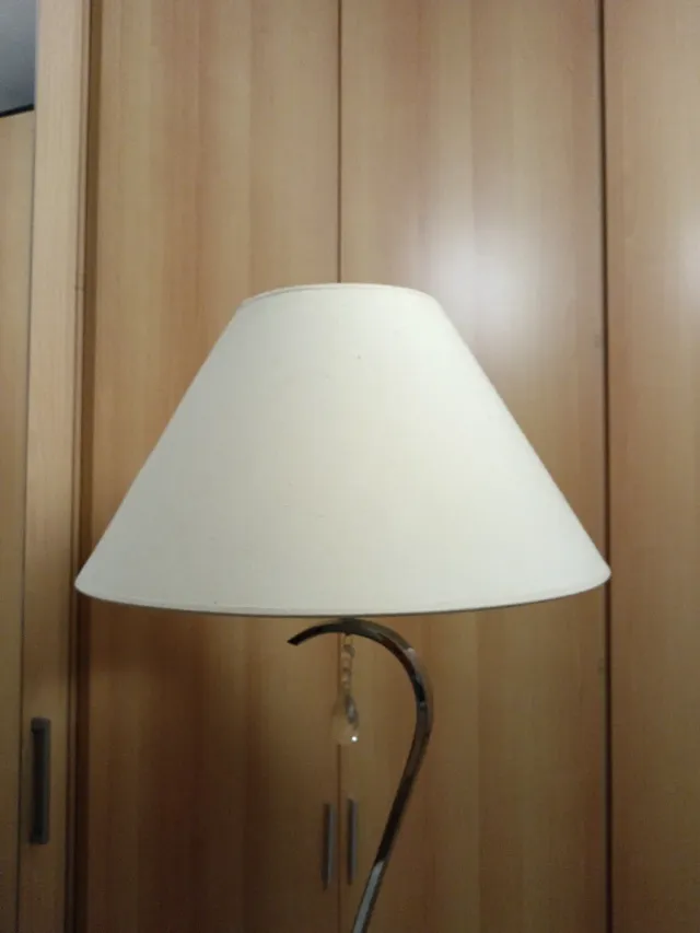 Lámpara arco plata - beige