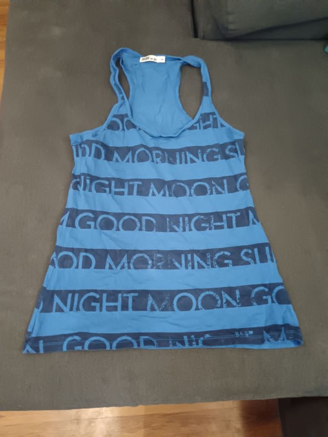 Camiseta tirantes azul - M