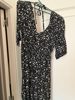 Vestido negro y blanco - Talla S