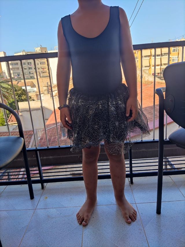 Disfraz araña niña