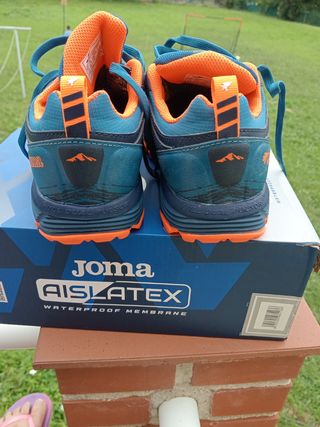 Zapatillas Jvorajraslatex - Azul y Naranja - 36
