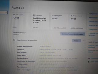 Portátil Acer Aspire i7-2637M (LEER ANUNCIO)