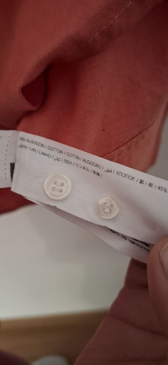 Camisa Adolfo Domínguez L naranja