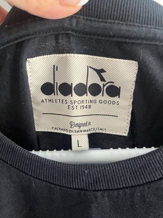 Camiseta Diadora negra - Talla L