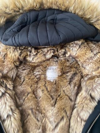 Chaquetón Zara negro talla S