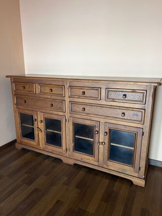 Consola madera maciza vintage