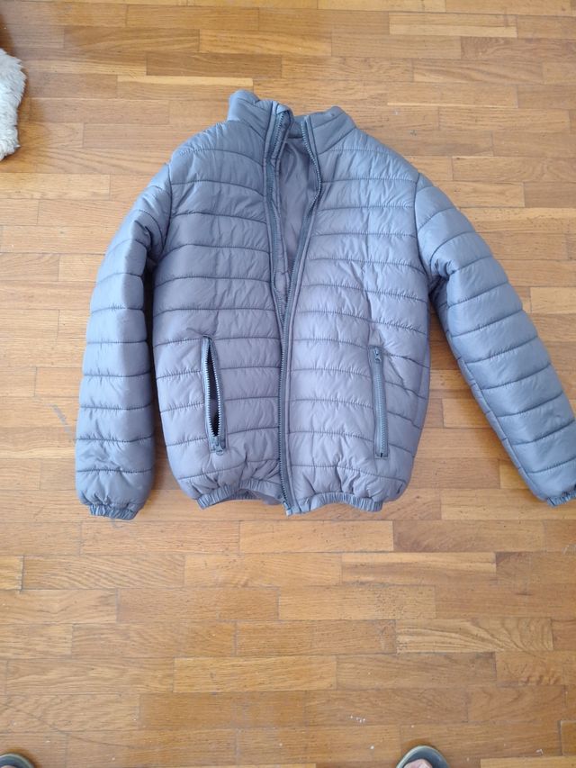 Chaqueta acolchada gris hombre