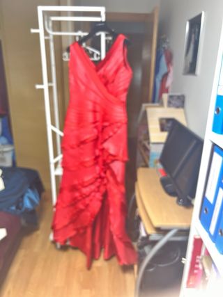 Vestido rojo madrina eventos