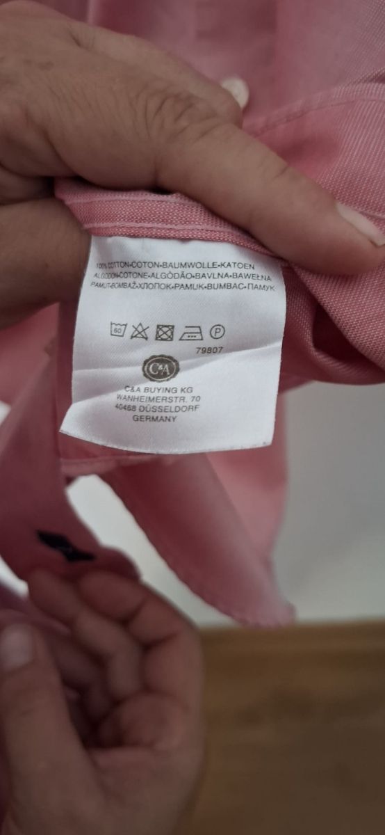 Camisa Vestbury XL rosa hombre