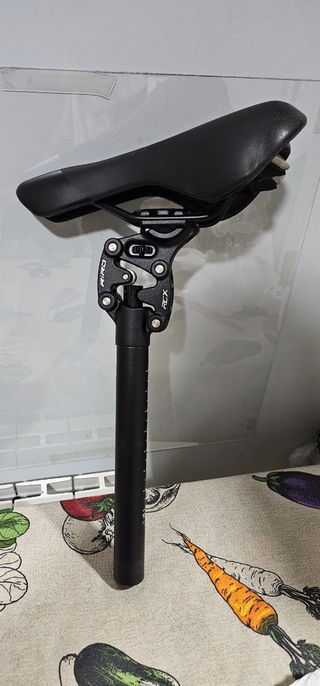 Tija sillín bicicleta amortiguada