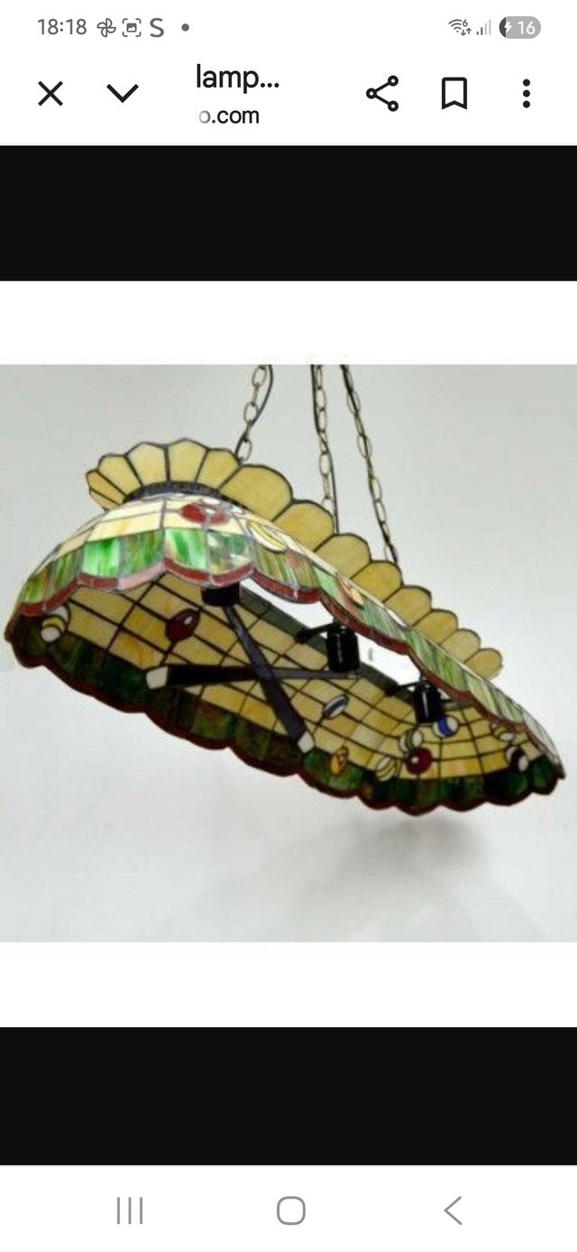 Lampara Tiffany Billar