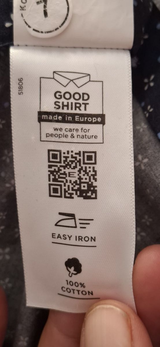 Camisa estampada azul hombre XXL