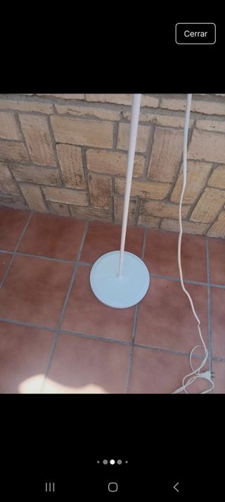 Lámpara pie blanca - Moderna