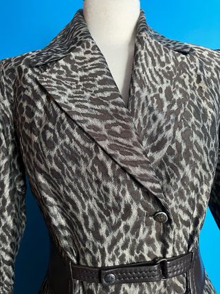 Vestido Javier Simorra leopardo