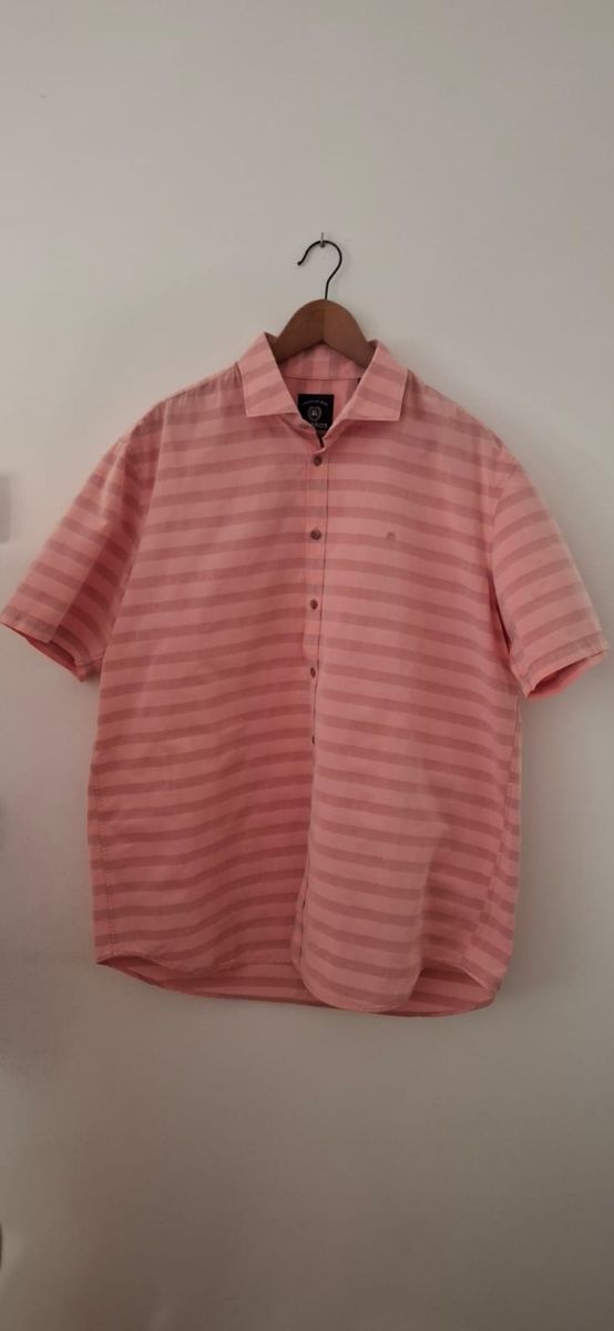 Camisa Leros XL rayas rosa-morado