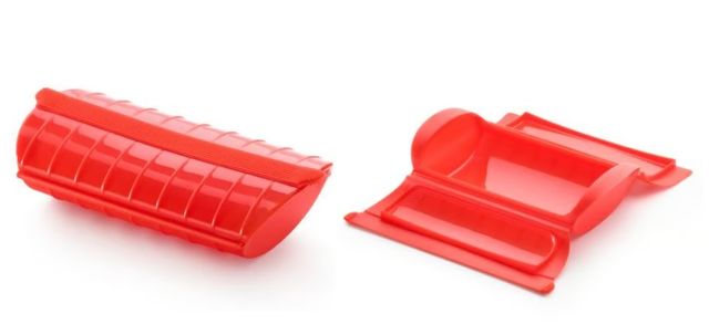 Vaporera Lékué silicona roja