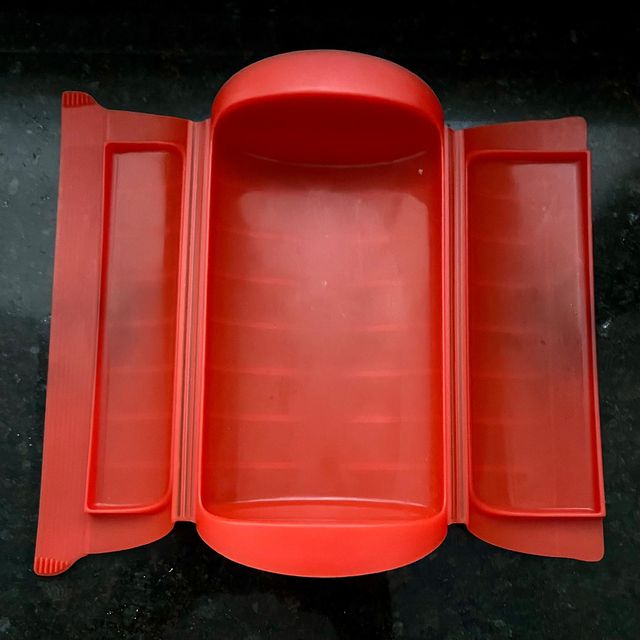 Vaporera Lékué silicona roja