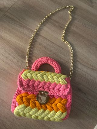 Mini borsa estiva intrecciata
