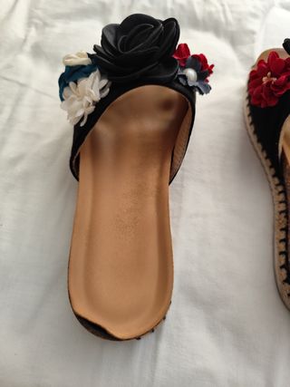 Chinelos florais verão